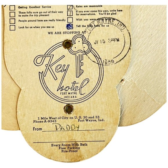 Vintage Tri Fold Advertising Cardboard Fan Boy With Circus Pigs Blue Folding - Picture 13 of 14